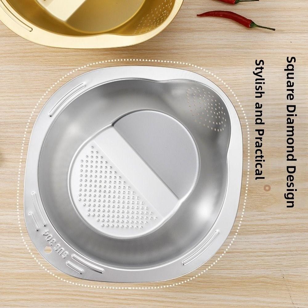 Quick Drain Vegetable Washing Draining Bowl Kitchen Drain Basket  Kitchen Sink