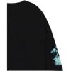 WE11DONE Ss26 Spray Logo Long Sleeve Casual T-Shirt Unisex Tops WD-TS1-26-784-U-BK