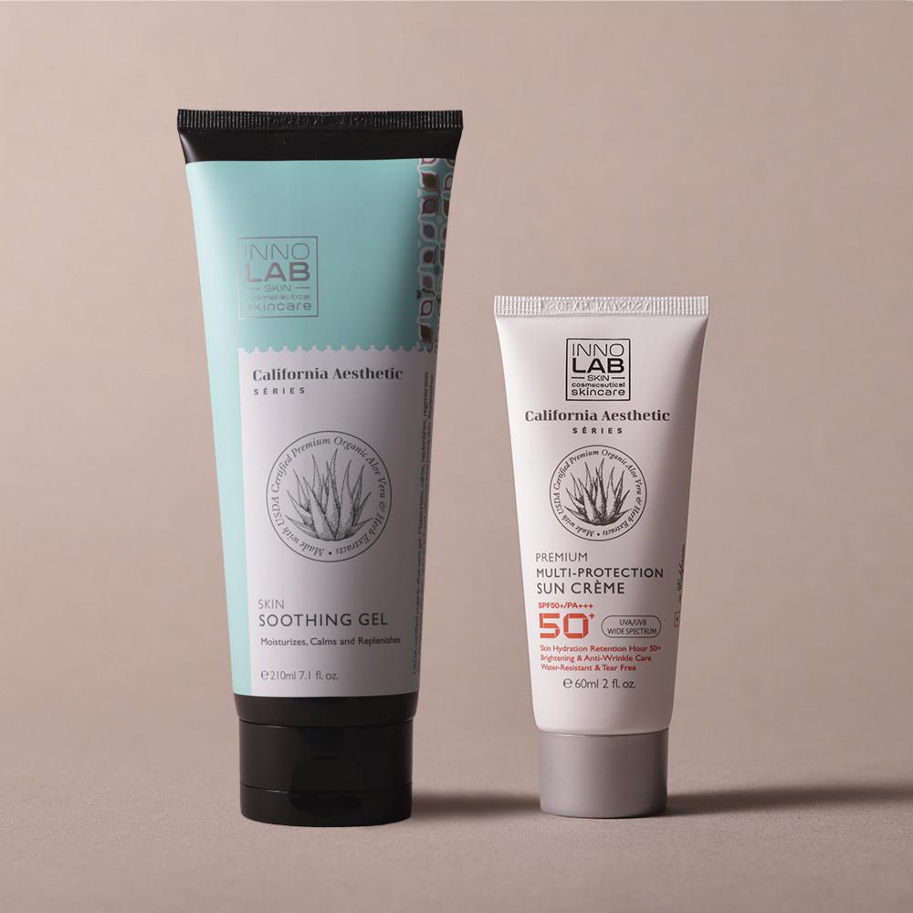 Sunscreen 60ml + Soothing Gel 210ml one color free
