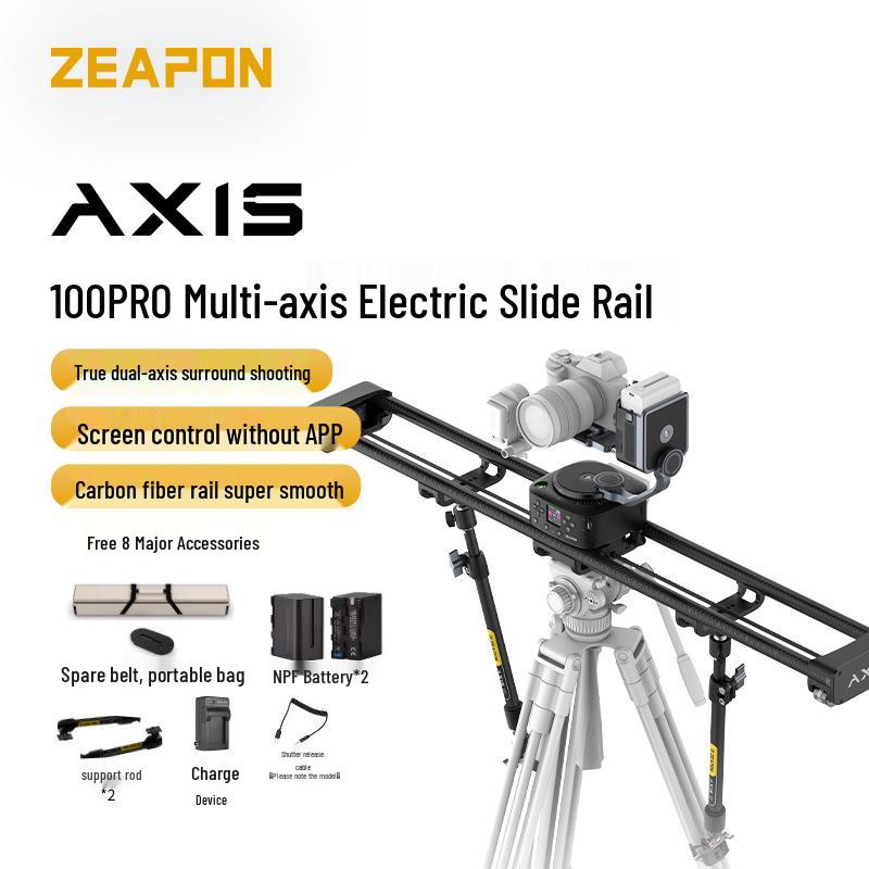 ZEAPON AXIS Series Electric Three-Axis Slider for DSLR Video, Photography, Live Streaming, and Time-Lapse.