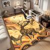 1pc. Abstract Deer Art Rug for Home Decor, Office Carpet, Outdoor Mat, Gift Idea