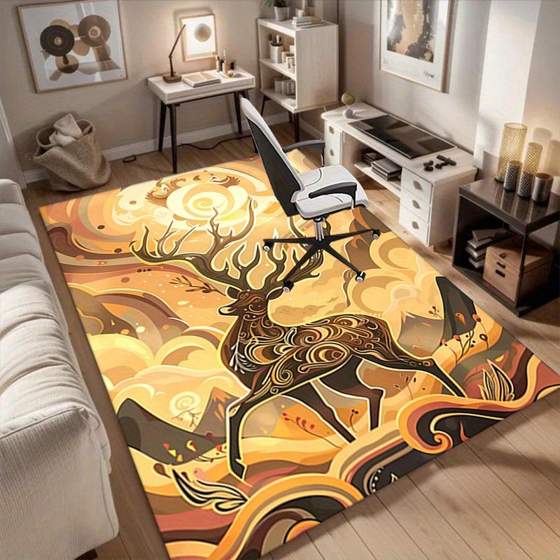 1pc. Abstract Deer Art Rug for Home Decor, Office Carpet, Outdoor Mat, Gift Idea