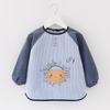 Waterproof Baby Long Sleeve Bib Apron Anti-dirty Toddler Eating Reverse Wear Smock Kids Feeding Coverall for Boys Girls Autumn Winter