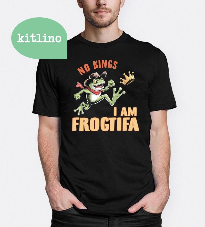 No Kings Frogtifa Portland Frog Unisex T-Shirt XXXL