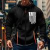 Men's Sports Casual Hoodie Hoodie Cardigan Zipper Multi-pocket Hoodie Coat