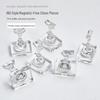 Magnetic-Free Nail Art Display Stand with Cat Eye Practice Base, Transparent Acrylic Chess Piece Design