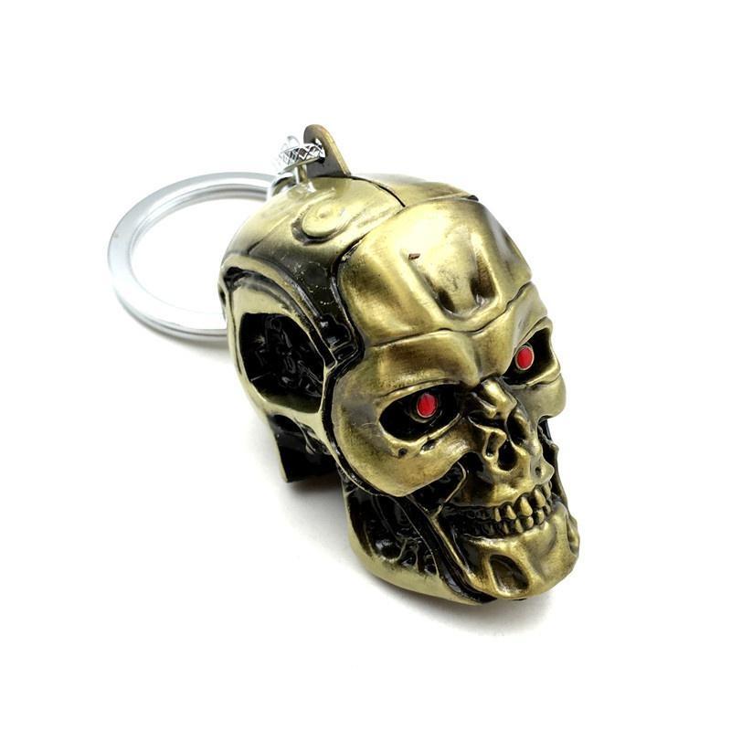 1 Stück Vintage Aviator Totenkopf Anhänger Totenkopf Schlüsselanhänger Herren Damen Mode Anhänger Schlüsselring Schmuck Autoschlüssel Zubehör