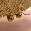 Female Circle Water Droplet Retro Niche Earrings