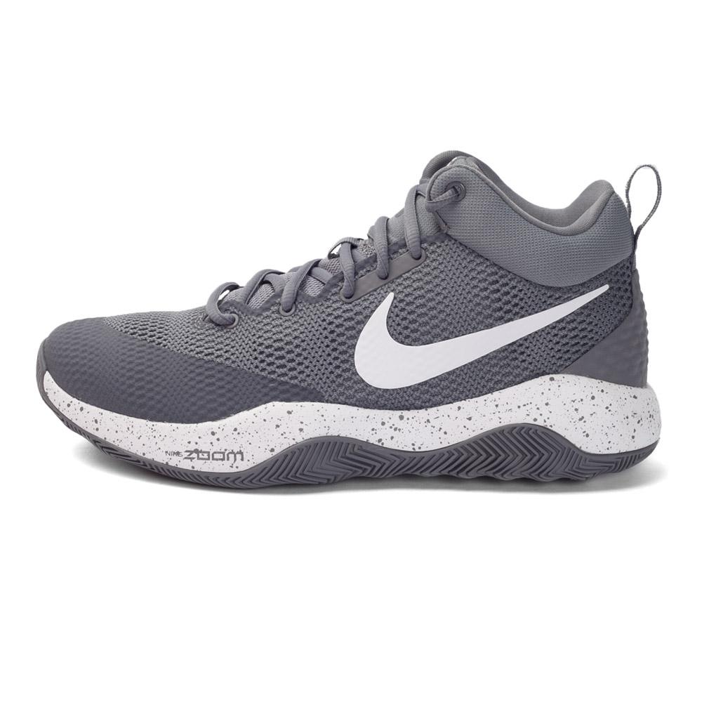 Nike Zoom Rev Mid top Basketball Shoes Men s Gray White 852423-011 40