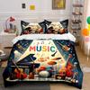 "Musical Instrument Decor Set" Soft Comfortable Duvet Cover Bedding Set Included 1*Duvet Cover & 2*Pillowcases Gift