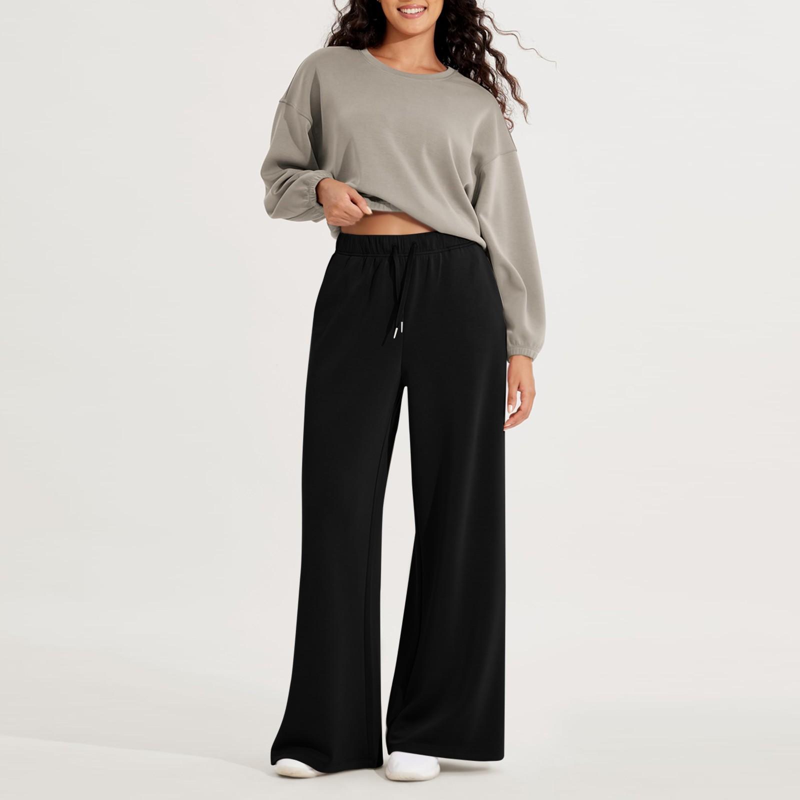 

Женские мягкие очень широкие брюки с карманами, завязывающиеся на шнурок, с высокой талией, повседневные брюки XXL