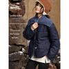 XWI Women's Faux Denim Lapel Padded Winter Jacket