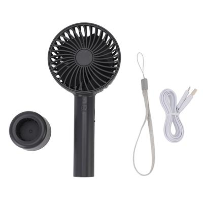Handheld Fan Quiet Long Lasting Running Rechargeable 3 Speed Portable Fan with Lanyard Base for