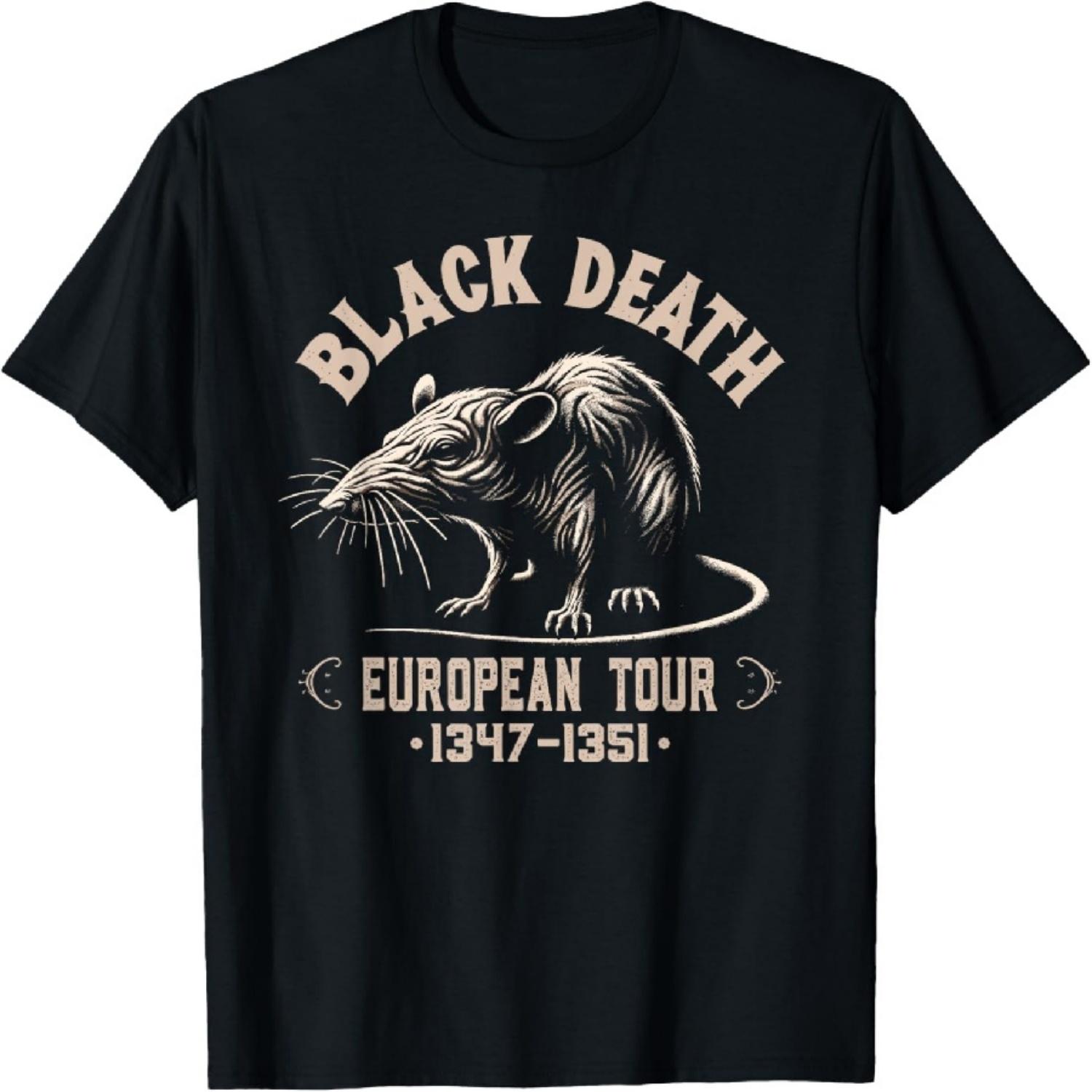 

Black Death European Tour, Ren Faire Medieval History T-Shirt S