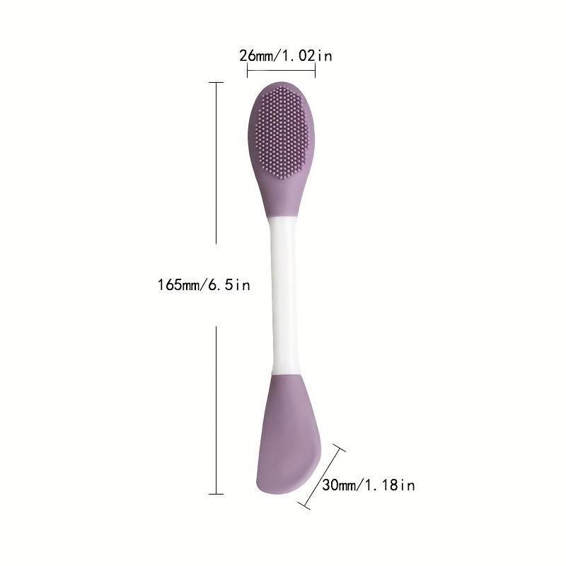 1 pack of double-ended mask brush set for mixing and applying mud masks, suitable for facial cleansing