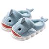 Cotton Slippers Women's Three-dimensional Shark Cartoon Cute Plus Velvet Thickened Non-slip Silent Home Warm Cotton Shoes