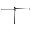 Bathroom Wall Towel Rack, Metal Black, Rotating Hook, 30cm