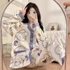 Autumn and Winter New Maternity Pajamas Home Wear Suit Thickened Postpartum Air Cotton Monthly Clothing Nursing Clothes Pajamas