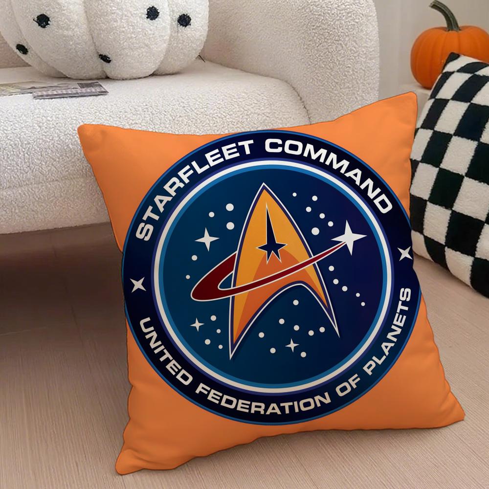 Science Fiction Movie S-Star Trek Cushion Cover Linen Pillow Case Soft Breathable Protective Couch Room Decoration