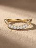 925 Sterling Silver U Shape Minimalism Fashion Zircon Ring For Women Anniversary Party Daily Wear High Quality Fine Jewelry