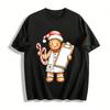 Gingerbread Man Nurse Themed Christmas Casual Top Pure Cotton T-shirt
