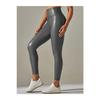 Pu Leder Leggings Hohe Taille Dunkelgrau