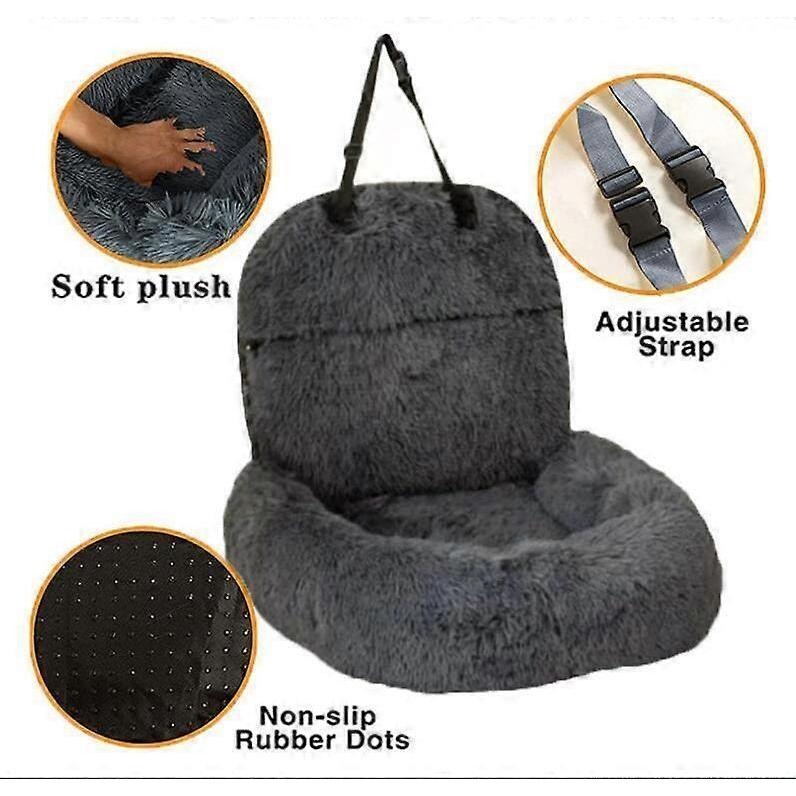 Pelsbarn Protective Dog Bed for Car,Calming Dog Bed for Car,Washable Dog Seat