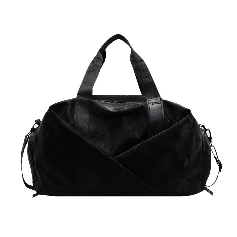 

Women s Korean-style Dry and Wet Sports Fitness Bag with Shoes and Dark Pattern Handbag чёрный