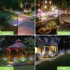 1PC LED Solar Powered Firework Light Outdoor Waterproof Garland Lamp Garden Fences Lawn Ornaments For Wedding Party Decoration