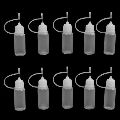 10 Adet 10 Ml Tutkal Aplikatör İğne Sıkma Şişesi Kağıt Quilling Diy Craft Için