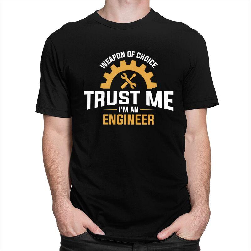 Custom Trendy Trust Me Im An Engineer T Shirt Men Short Sleeves 100 Cotton Tshirt Leisure Tee Tops Streetwear Tshirt