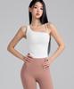 Xexymix Asymmetrical Strap Crop Top In White Ivory