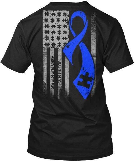 

Autism Ribbon - Awareness T shirt Made in the USA Size S to 5XL 2XL
