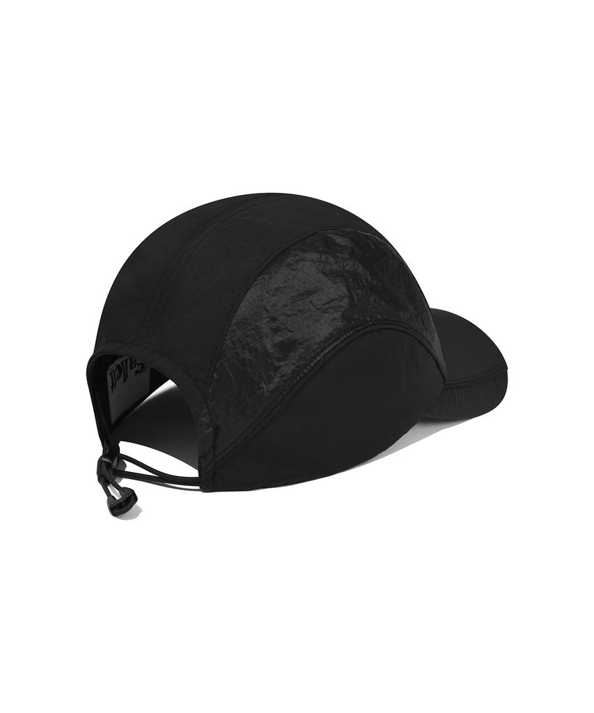 FALLETT Glossy Nylon Ball Cap Black