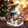 Christmas Village Set Accessories, Kids Playing Figurine, Collectible Building Scene Decoration, Home Fireplace, Holiday Decor