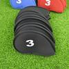 10Pcs/Set Golf Head Covers For Iron Golf Club Protective Black/Red/Blue Golf Club Iron Head Protector Golf Accessories