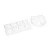 2 Piece Set Heart Mold Food Grade Silicone DIY Production Silicone Baking Mold for Baking Chocolate Fondant Wedding