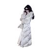 2024 Winter Women's Hooded Faux Fur Collar Long Padded Jacket
