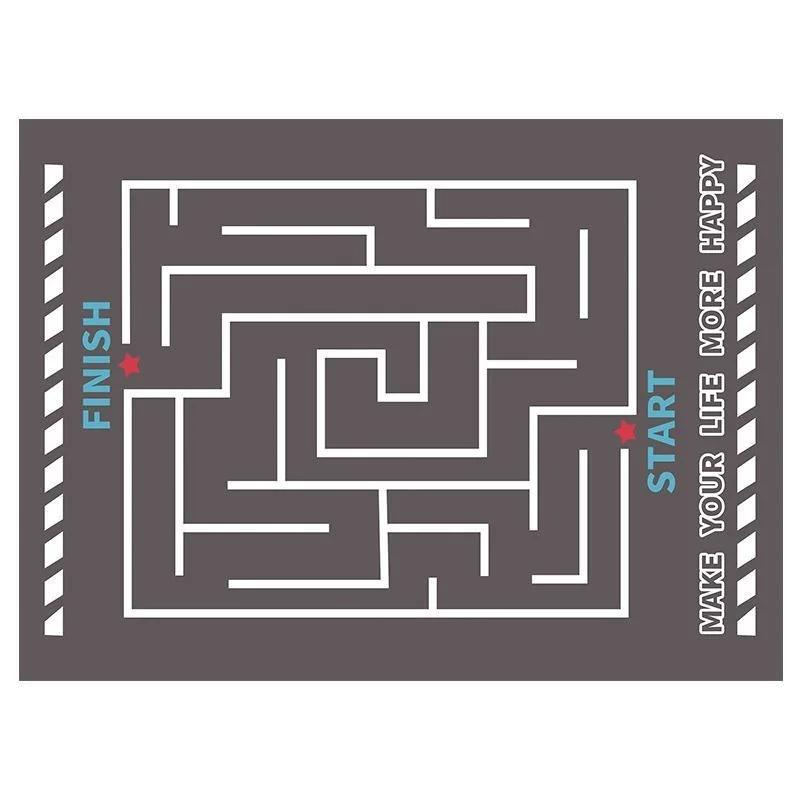 Cartoon Traffic Rug Early Learning Crawling Mat for Kids Dirt Resistant, Wear Resistant Non Slip Floor Mat Easy to Clean
