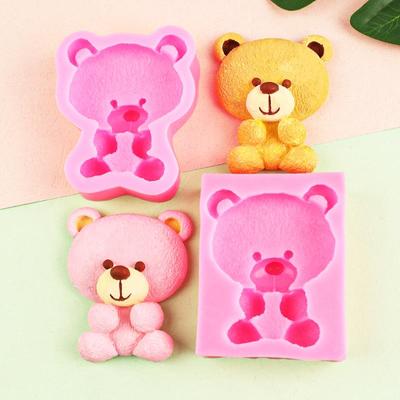 Bear-Shaped Fondant & Chocolate Mold for DIY Baking & Aromatherapy