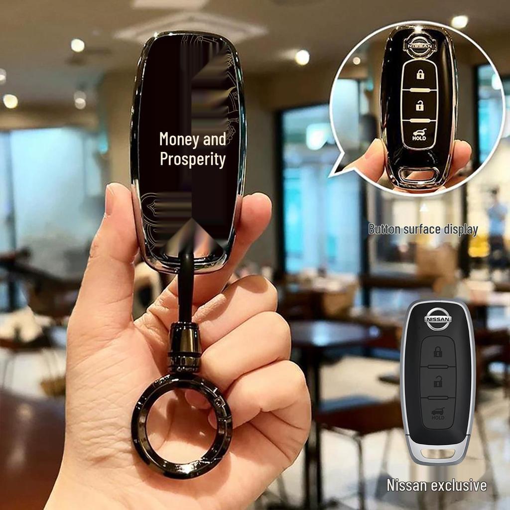 Compatible Key Case for Nissan Teana Zunxiang, Sylphy, Tanlu, Qashqai, Tiida, and Murano