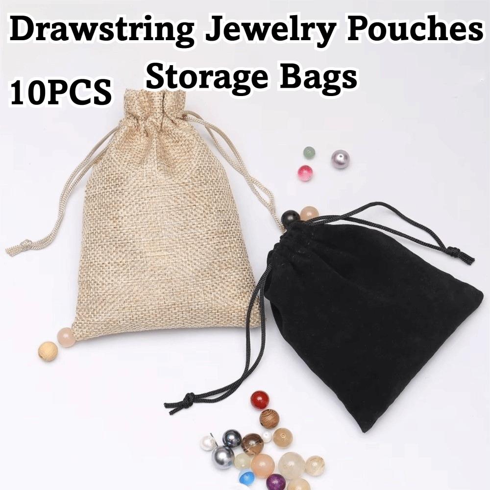 Velvet Velvet Jewelry Pouches Drawstring Closure Drawstring Dust Sachets Gift Packaging