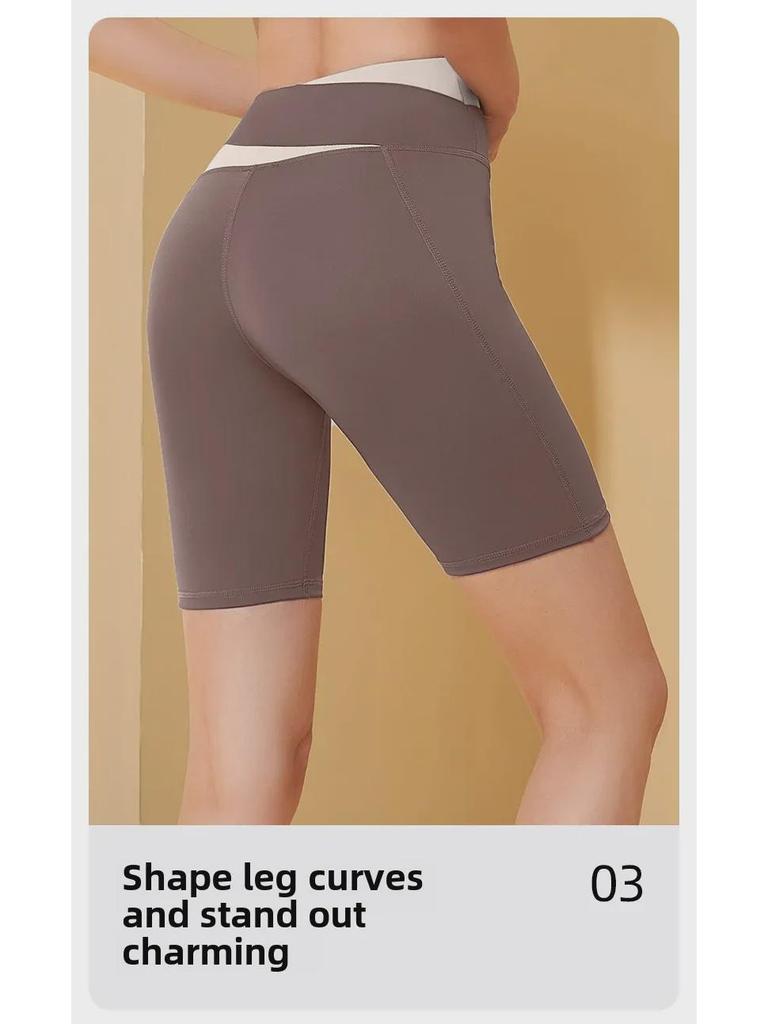 Peach Seamless Sports Suit: Slimming, Shaping, Yoga & Running Outfit for Women