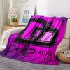 1PC JuL C'est Pas Des Lol Print Flannel Blanket, High quality All Seasons, Home Decor, Warmth and Comfort, Perfect for Christmas Gifts