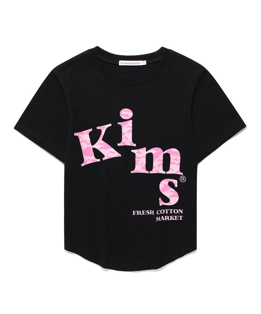 Kimseupeulesikoteunmakes Mesh Alpha Camo T-Shirt Black