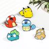 Funism Kawaii Anime Enamel Pins Cute Psyduck Pikachu Charmander Brooch Metal Badge For Kids Hat Pins Accessories Gifts