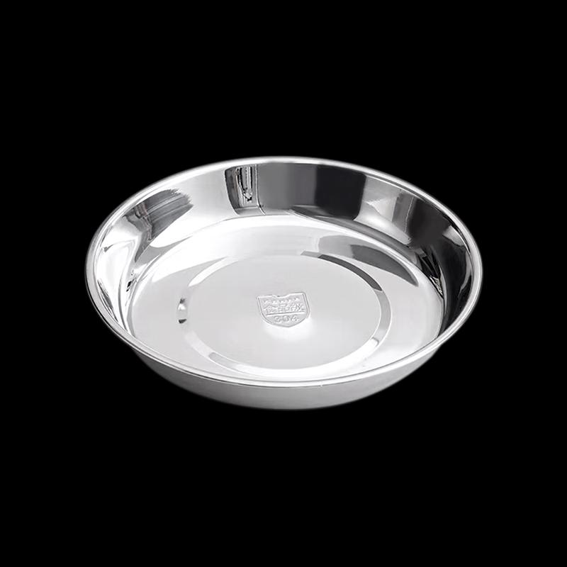 Jiwanggu 304 Stainless Steel Round Shallow Soup Plate