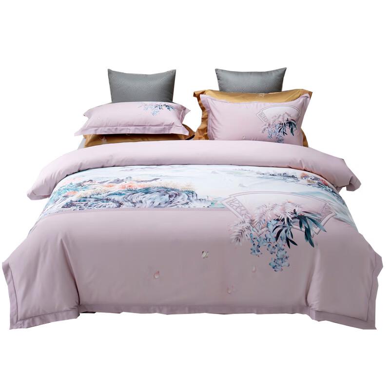 Hengyuanxiang Ink Wash Digital Print Bedding Set 220*240cm