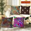 Bohemian Style Paisley Floral Throw Pillow Covers Pattern Cushion Cover Suitable For Sofa Bedroom Car Pillow Cover