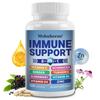 Mshuheene Immununterstützung Nahrungsergänzungsmittel, 8-in-1, Vitamin C 750mg, Zink & D3, 120 Kapseln